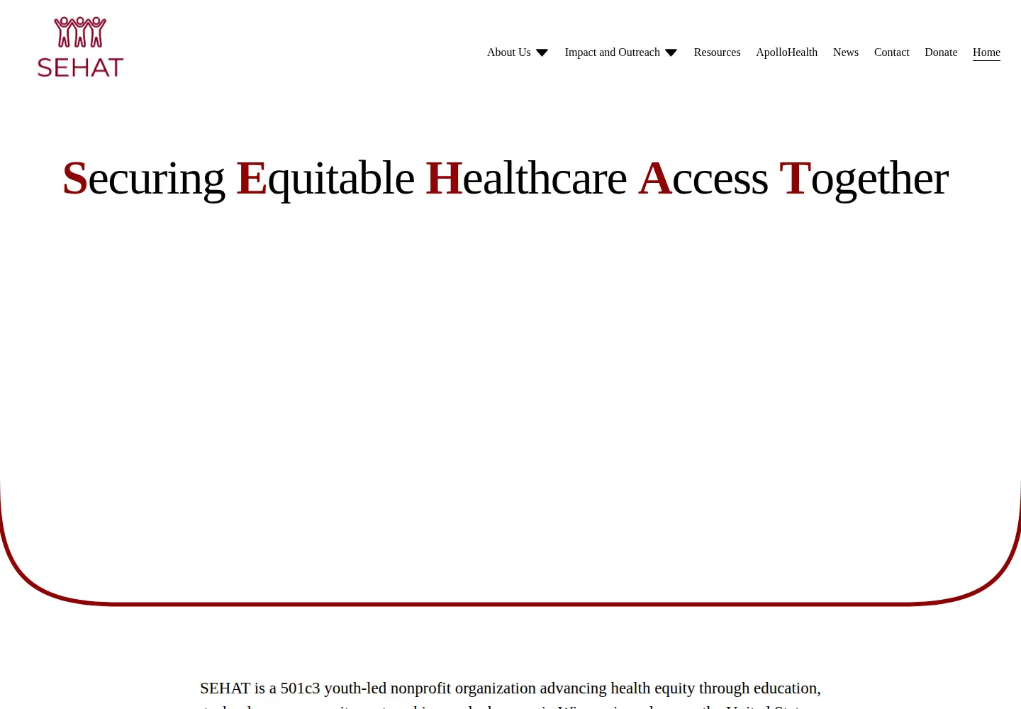 Screenshot of sehatnonprofit.org