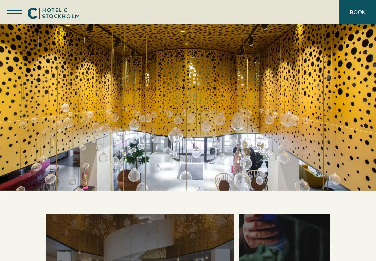 Screenshot of hotelcstockholm.com