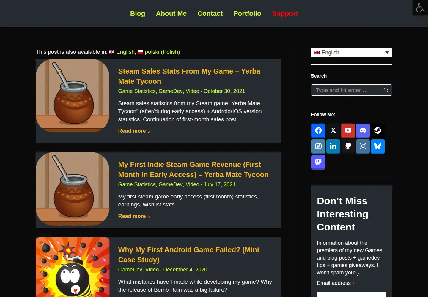 Screenshot of donislawdev.com
