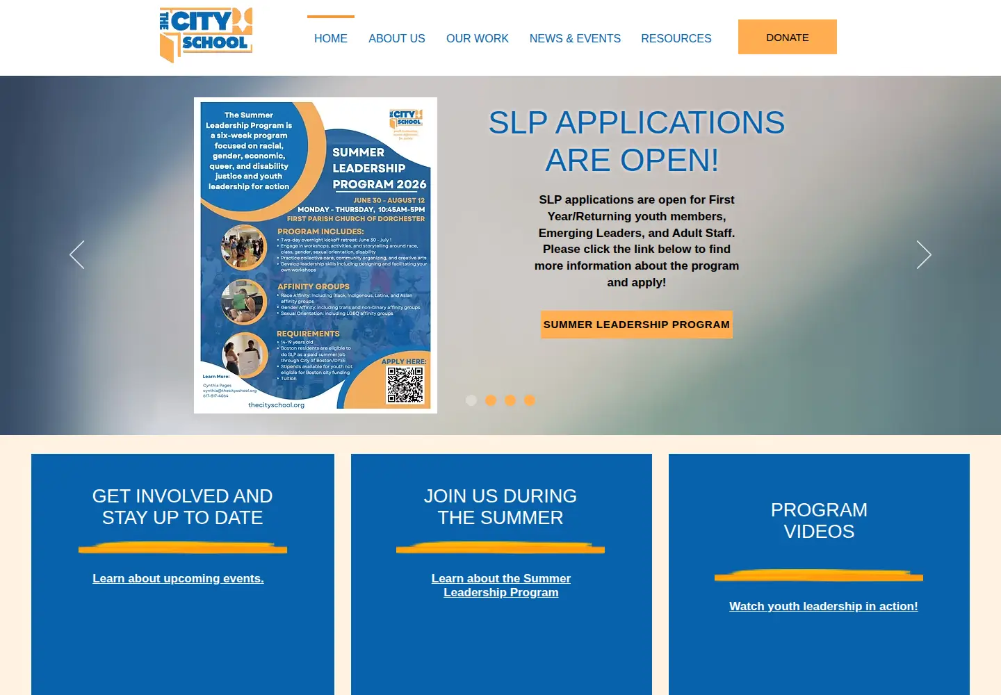 Screenshot of thecityschool.org