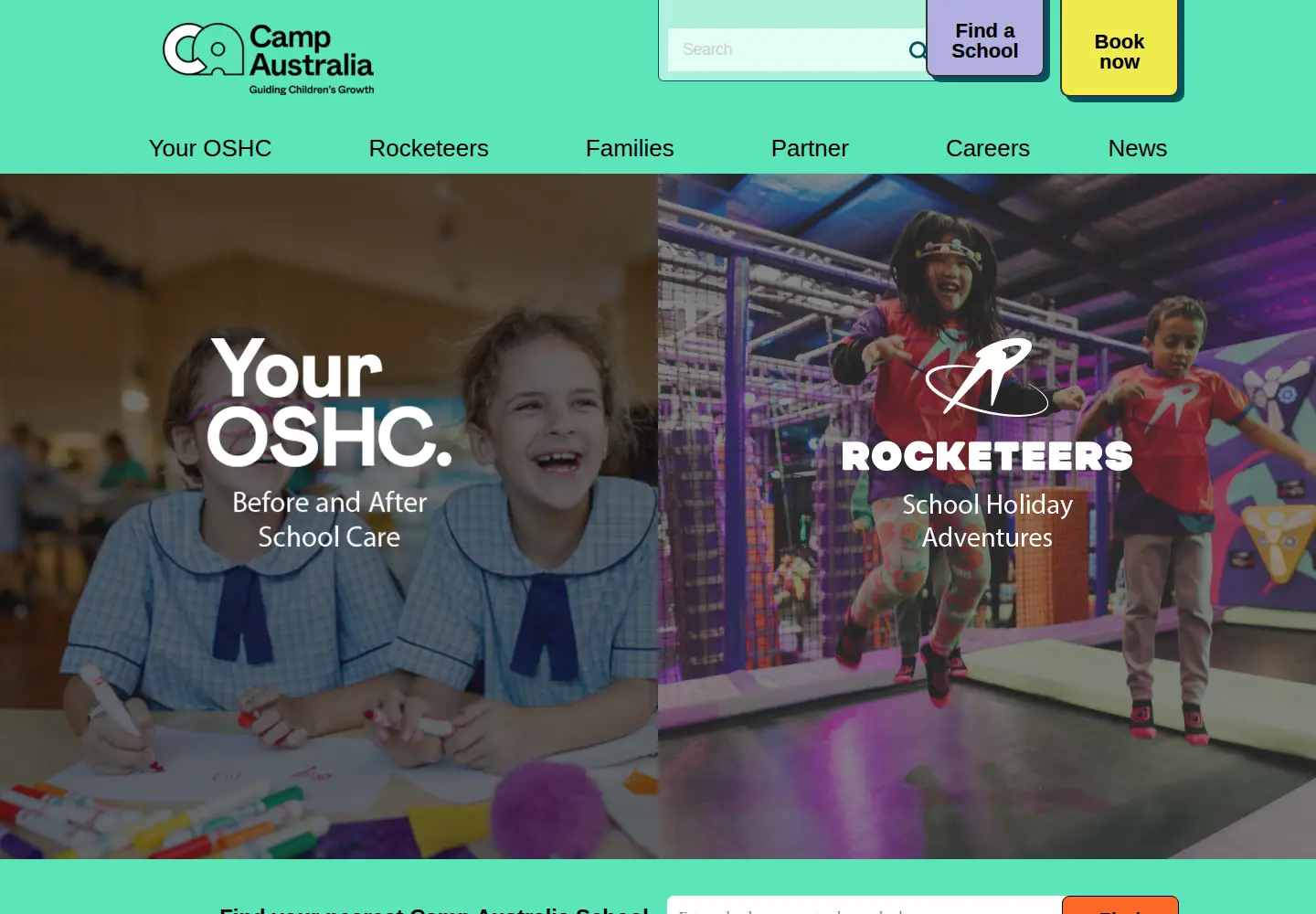 Captured homepage of campaustralia.com.au in the current scan