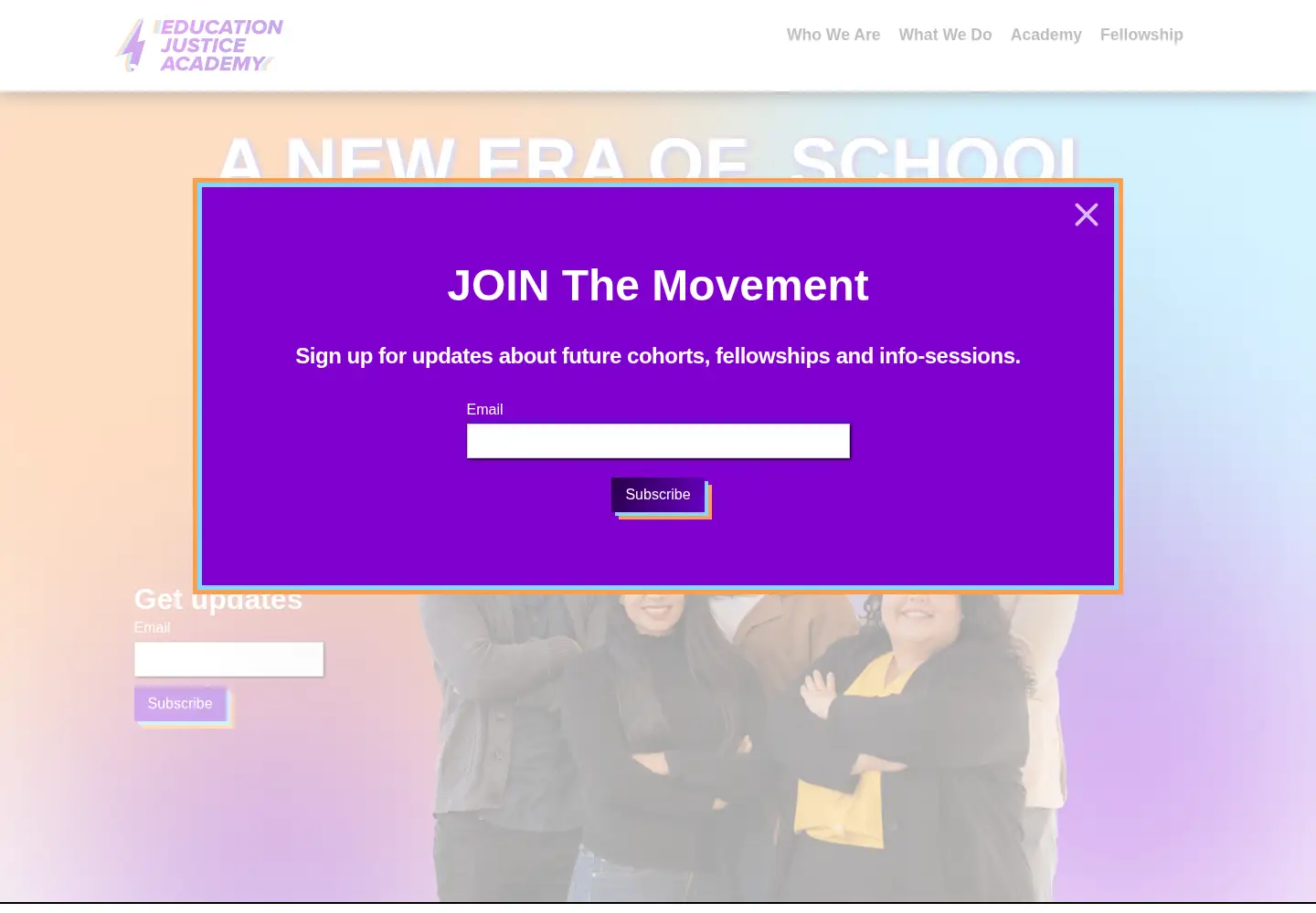 Screenshot of edjusticeacademy.org