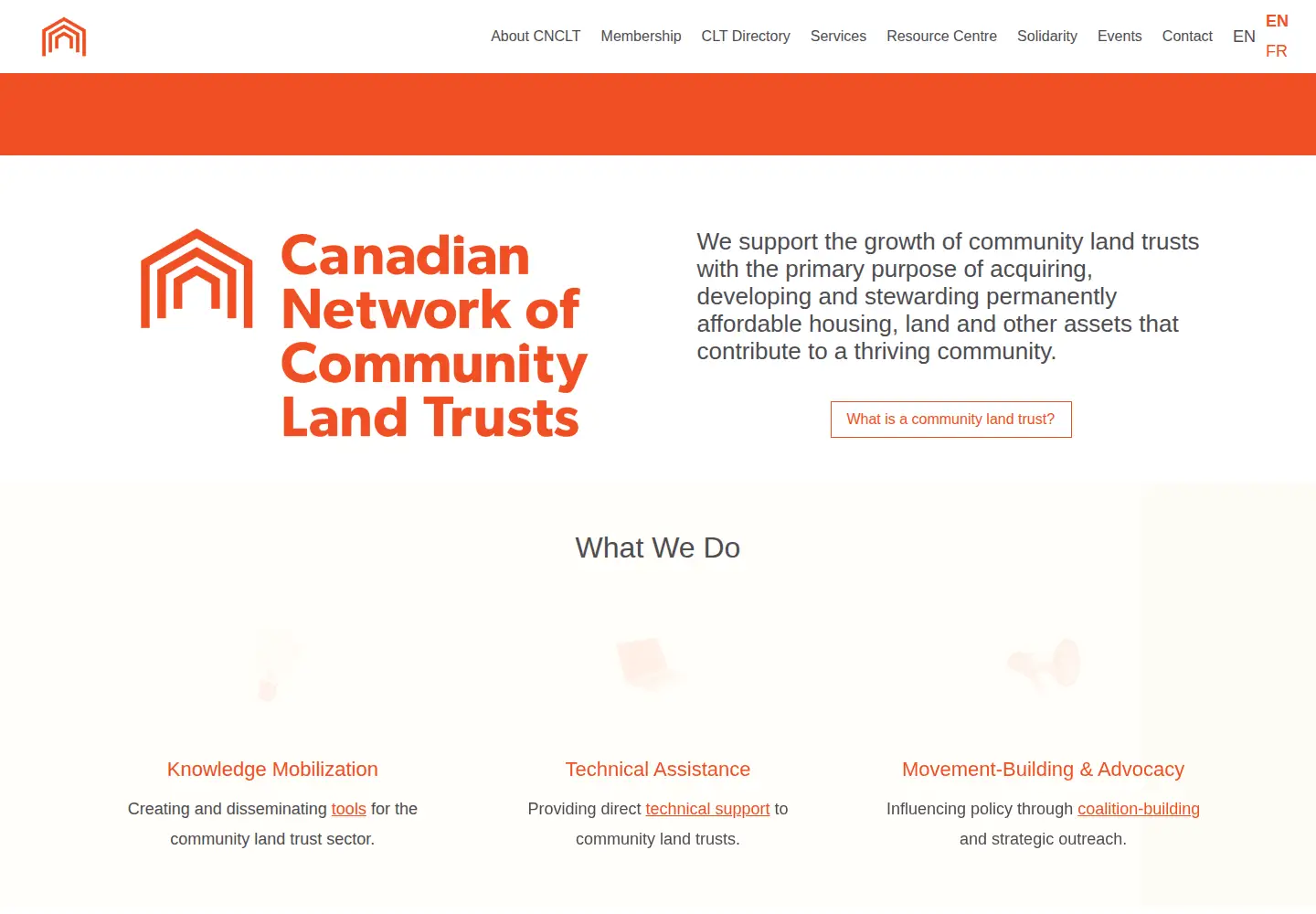 Screenshot of communityland.ca