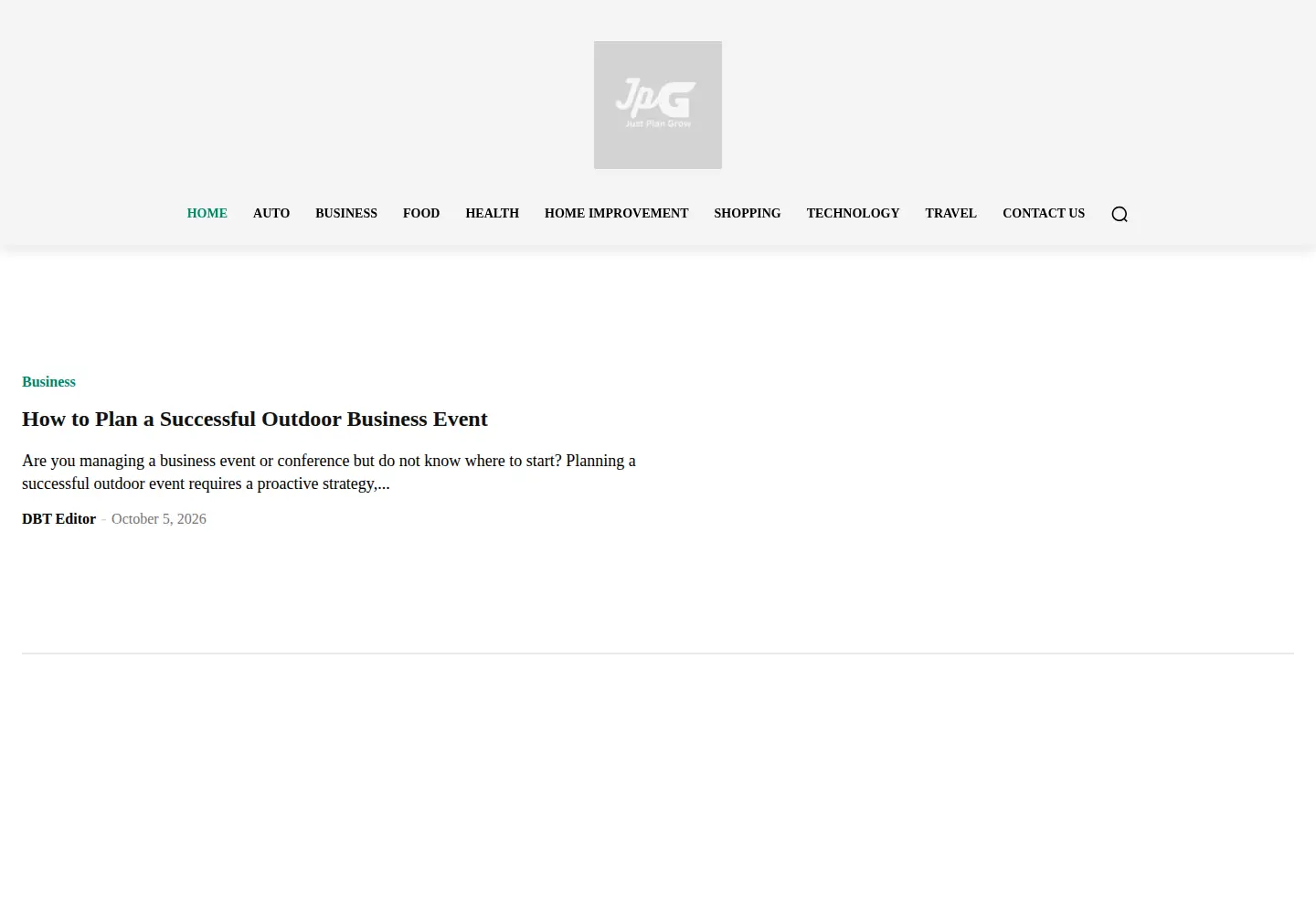 Screenshot of justplangrow.com