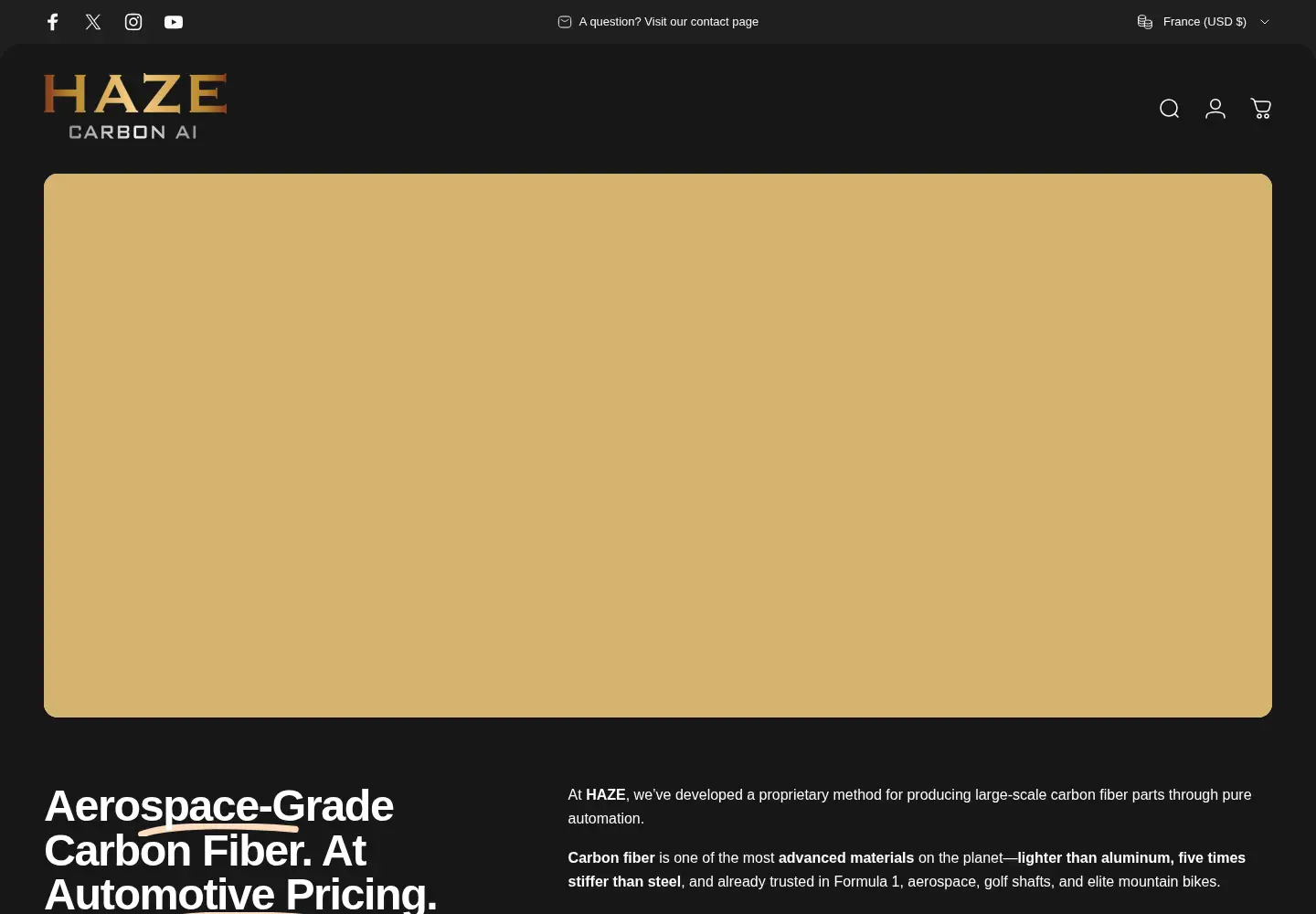 Screenshot of hazeautomotive.com