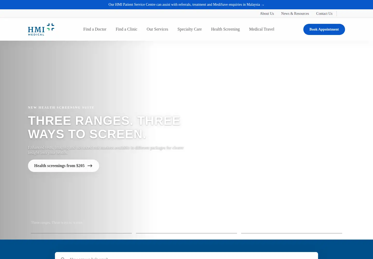Screenshot of hmimedical.com