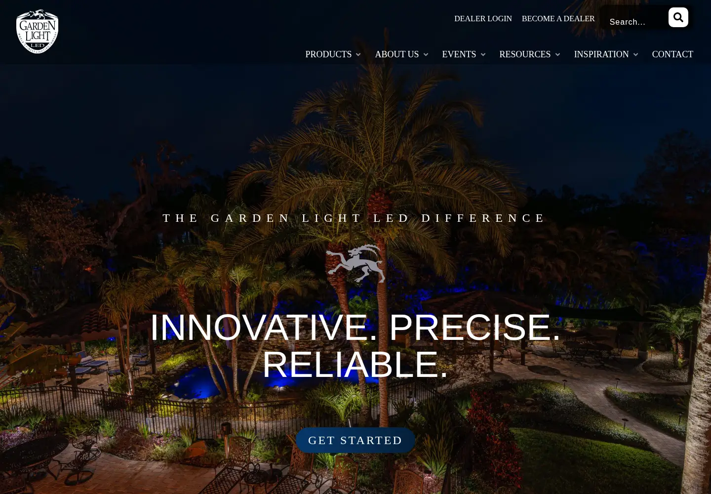 Captured homepage of gardenlightled.com in the current scan