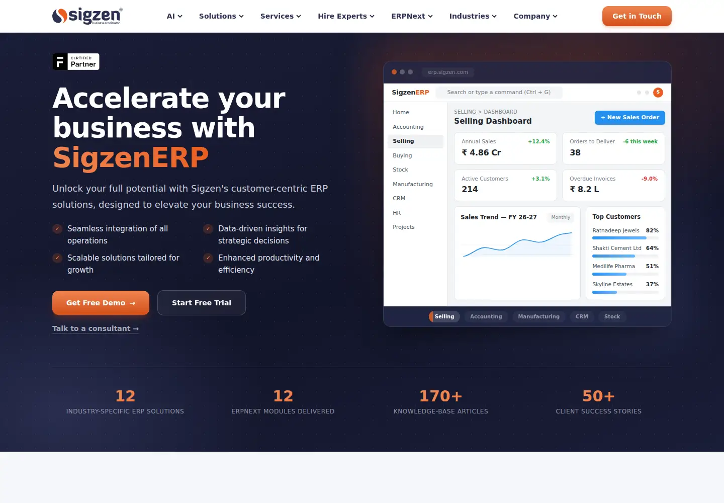 Screenshot of sigzen.com