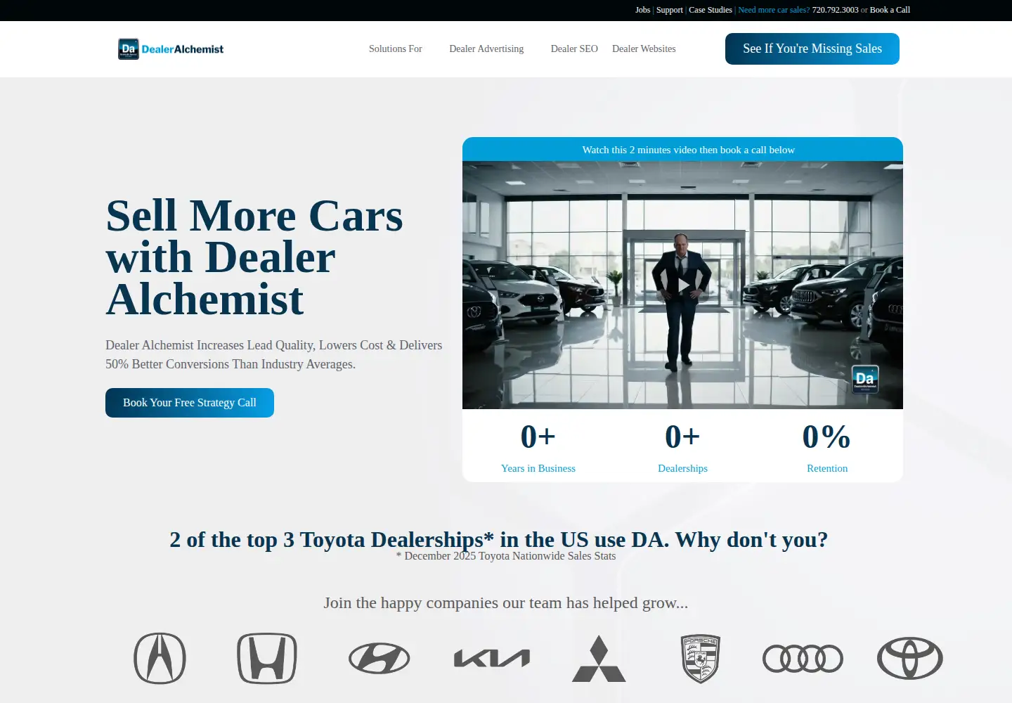 Screenshot of dealeralchemist.com
