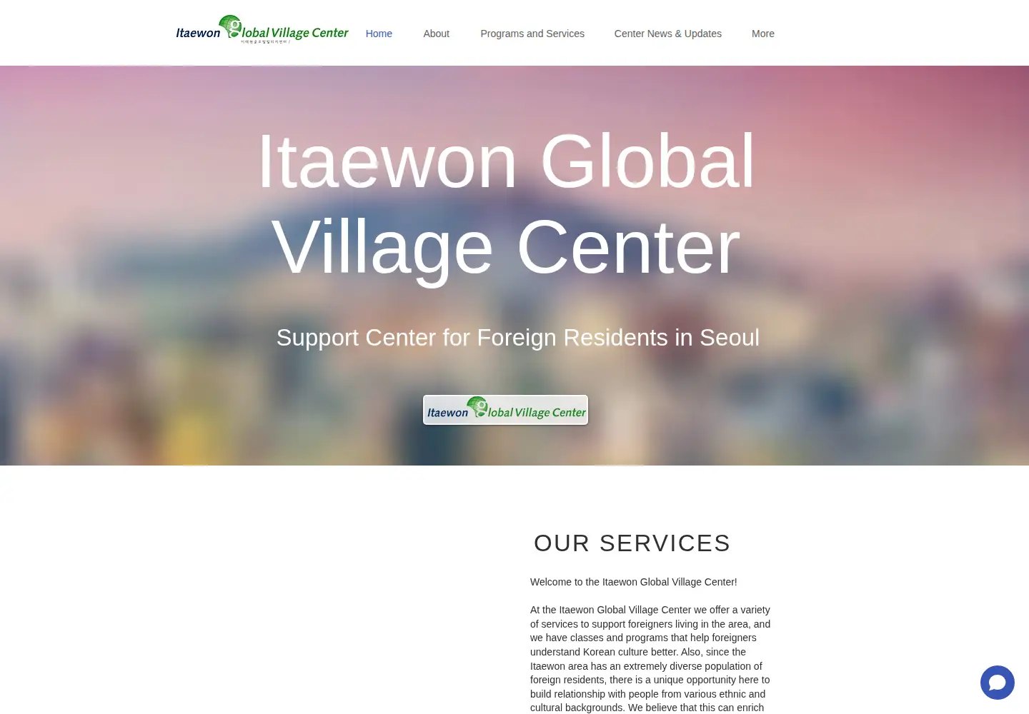 Screenshot of itaewongvc.com