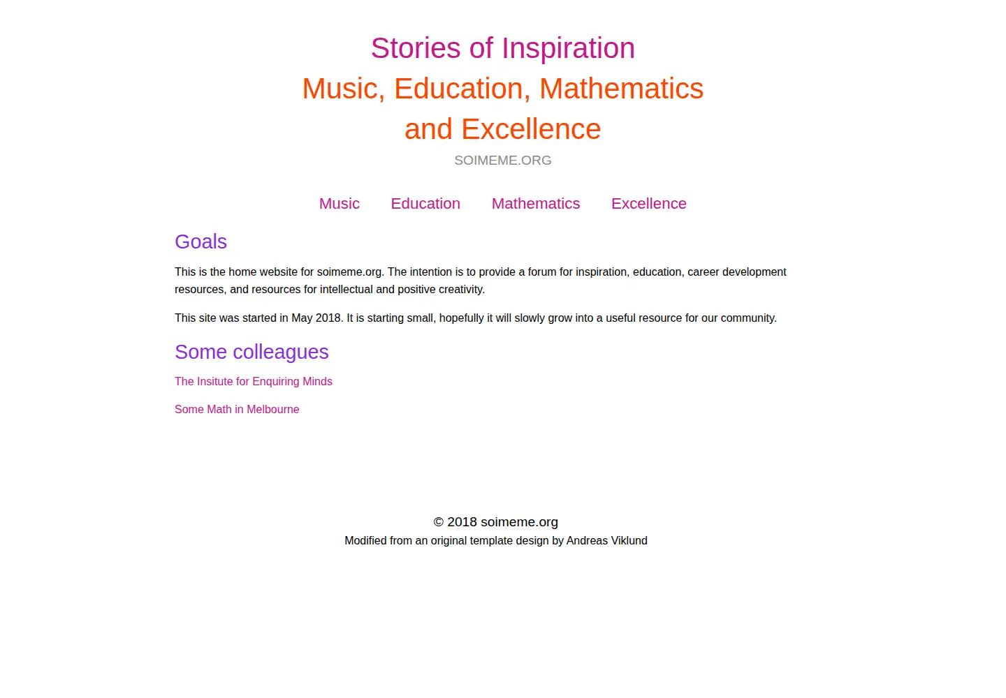Screenshot of soimeme.org
