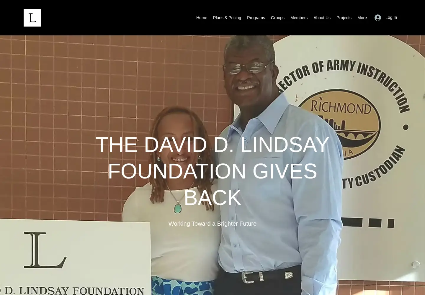 Captured homepage of thedaviddlindsayfoundation.org in the current scan