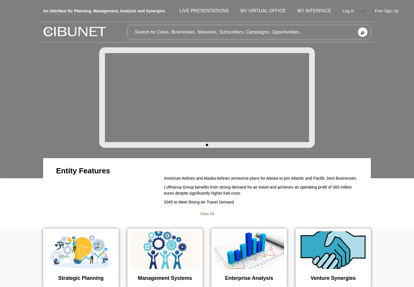 Screenshot of cibunet.com