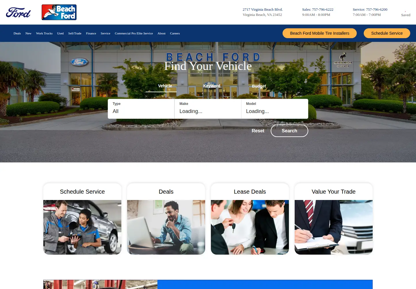 Screenshot of beachford.com