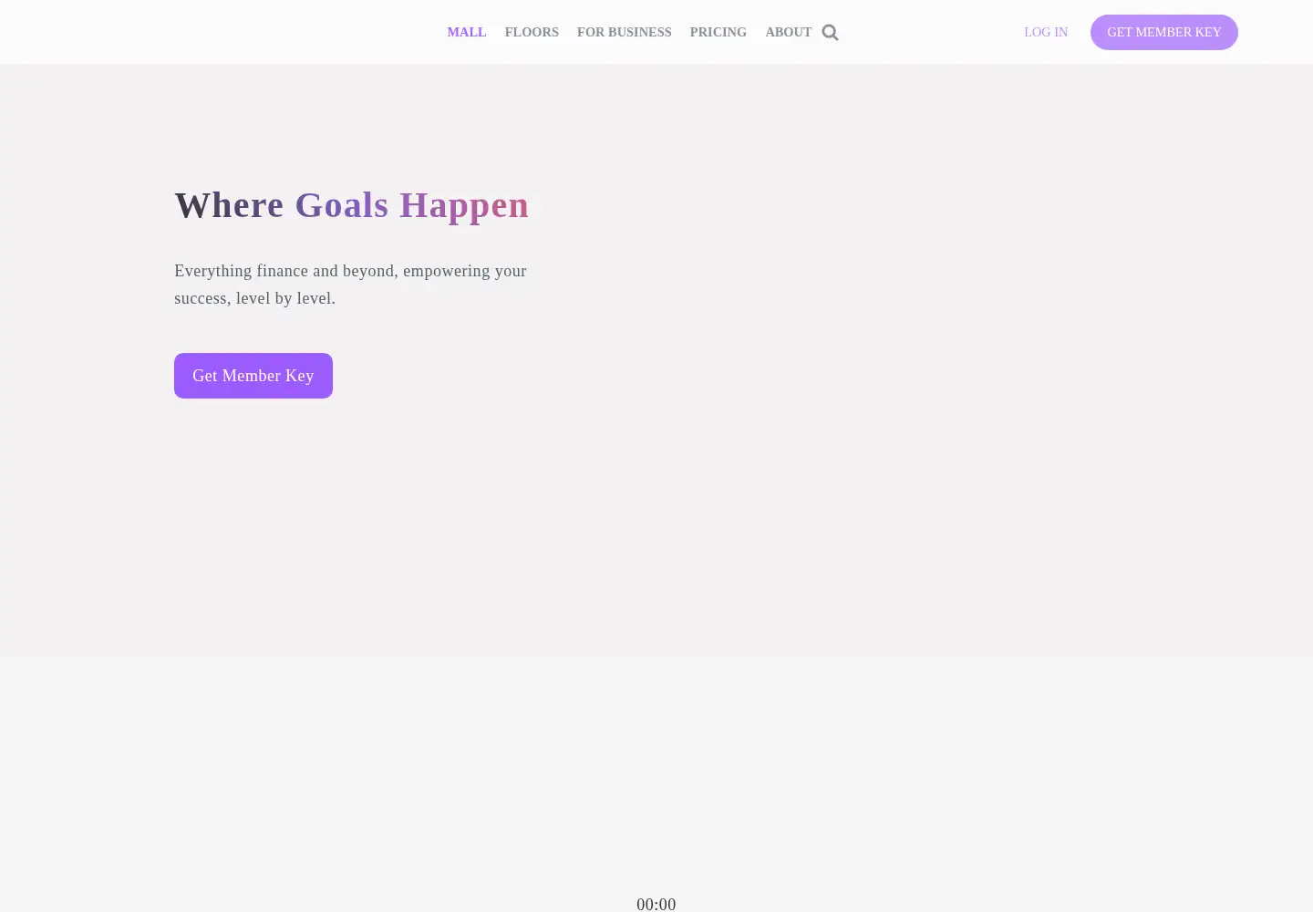 Screenshot of goalry.com