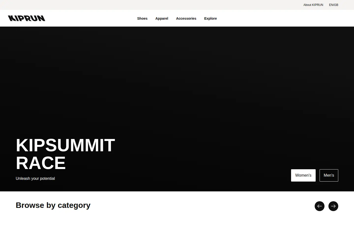 Screenshot of kiprun.com