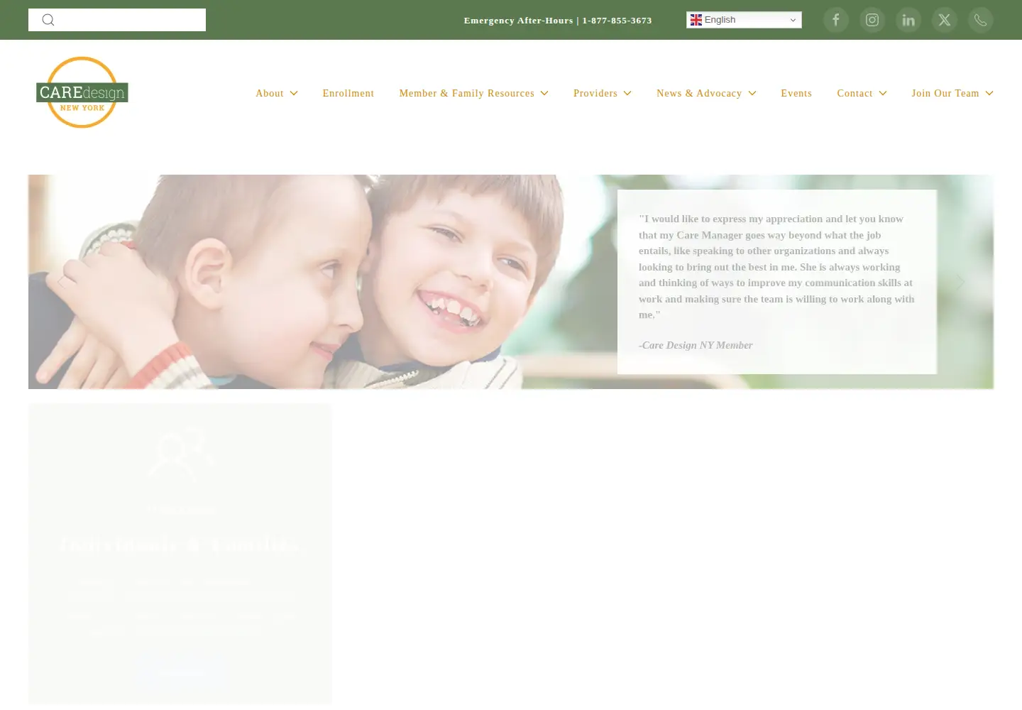 Screenshot of caredesignny.org