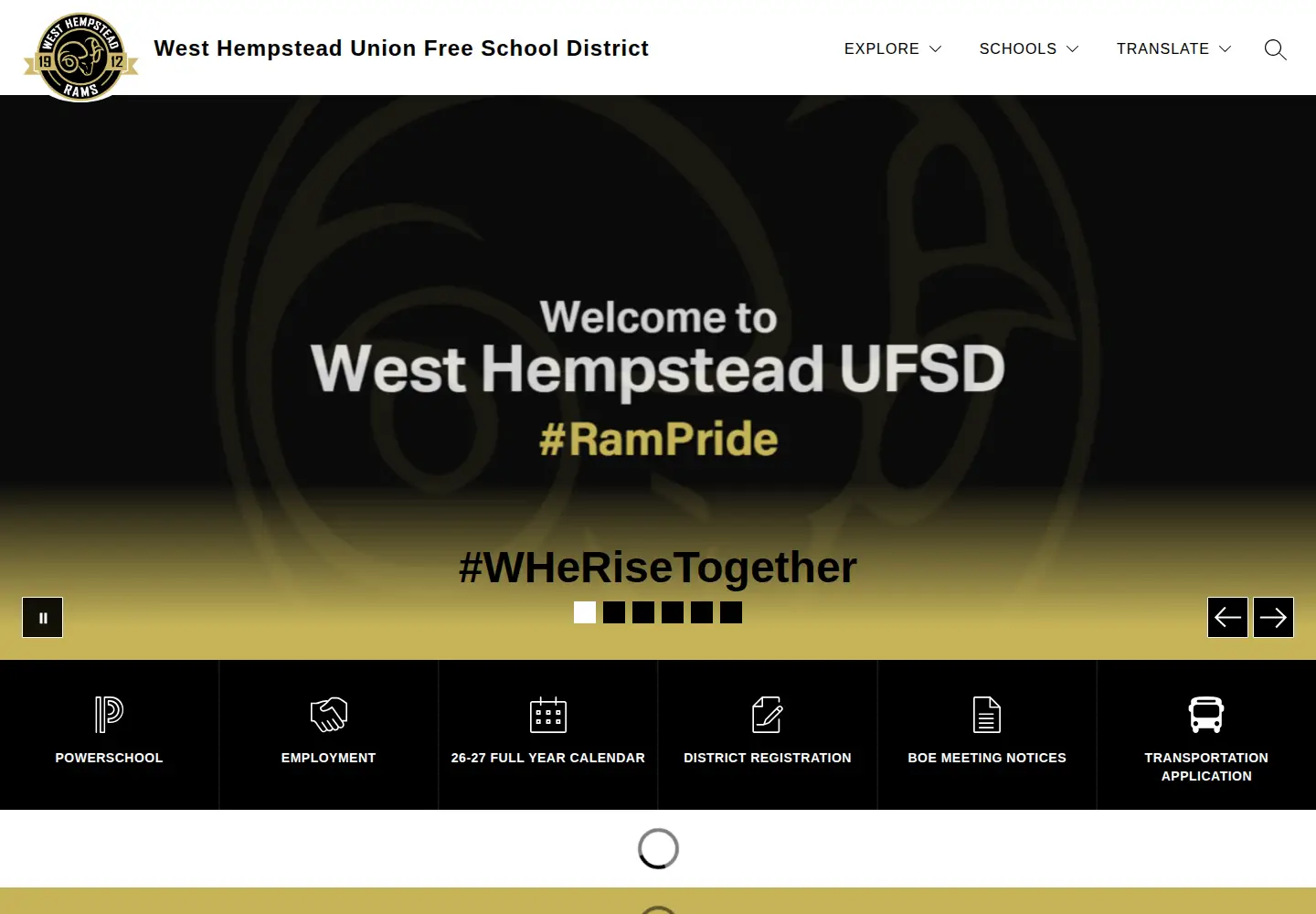 Screenshot of whufsd.com