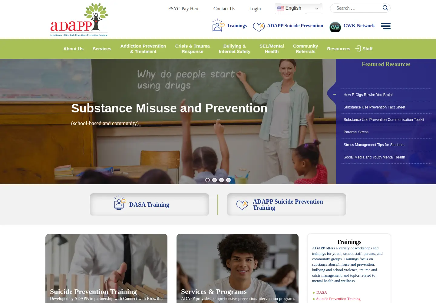 Screenshot of adapp.org