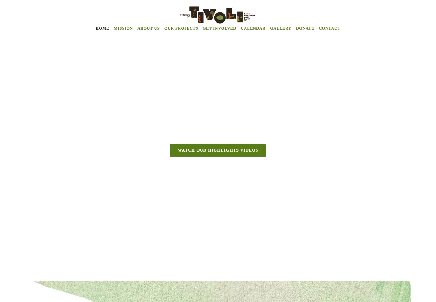Captured homepage of friendsoftivoli.org in the current scan