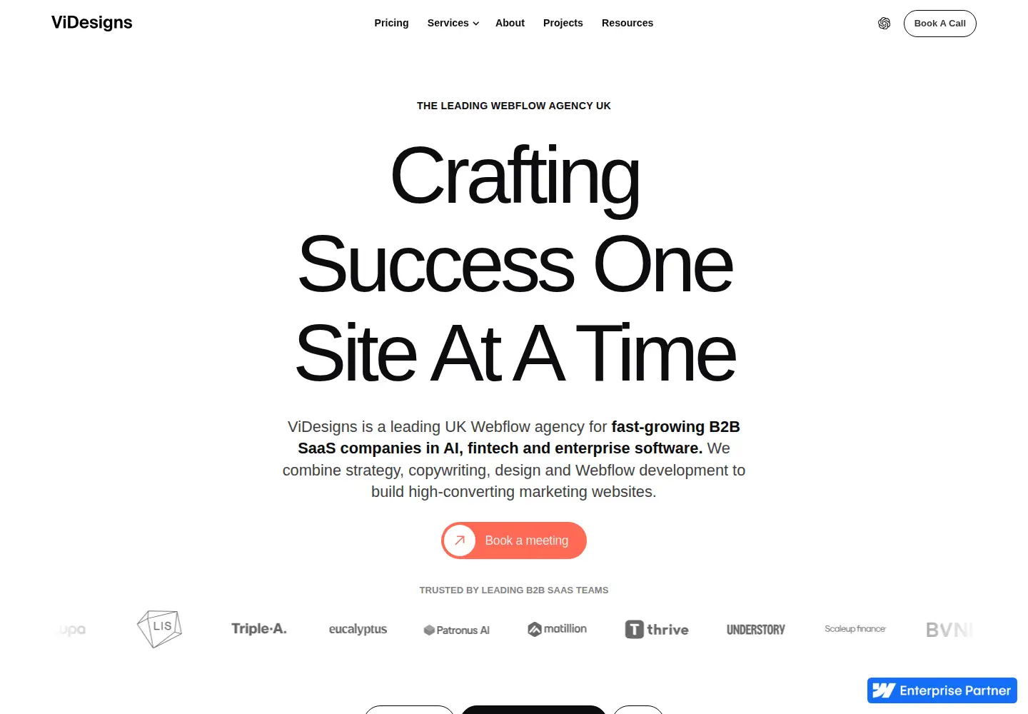 Captured homepage of videsigns.uk in the current scan