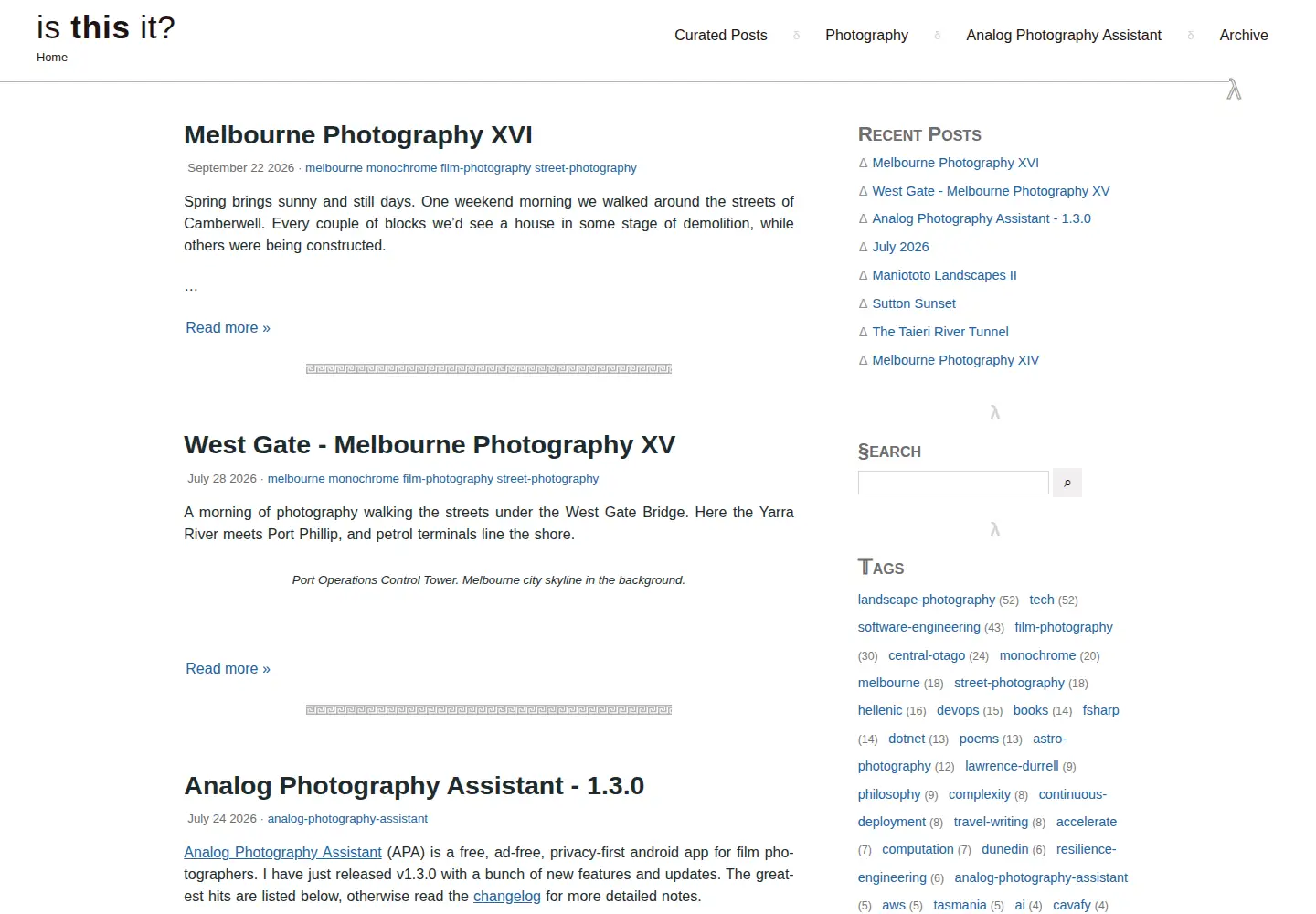 Captured homepage of isthisit.nz in the current scan