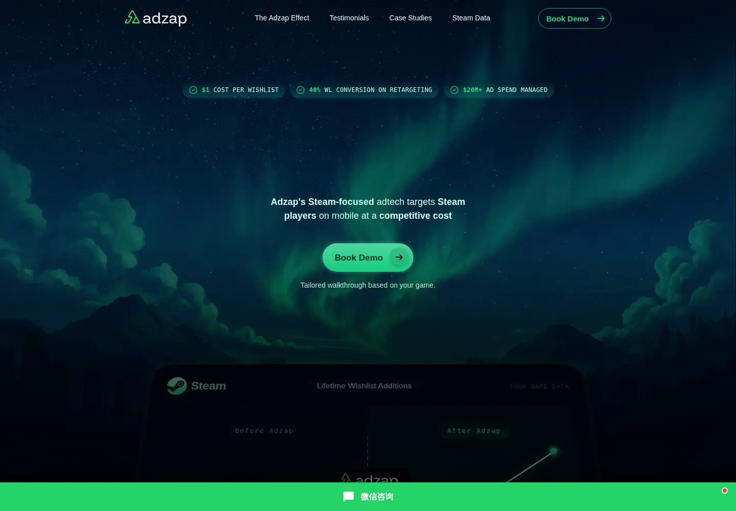 Screenshot of zap.ad
