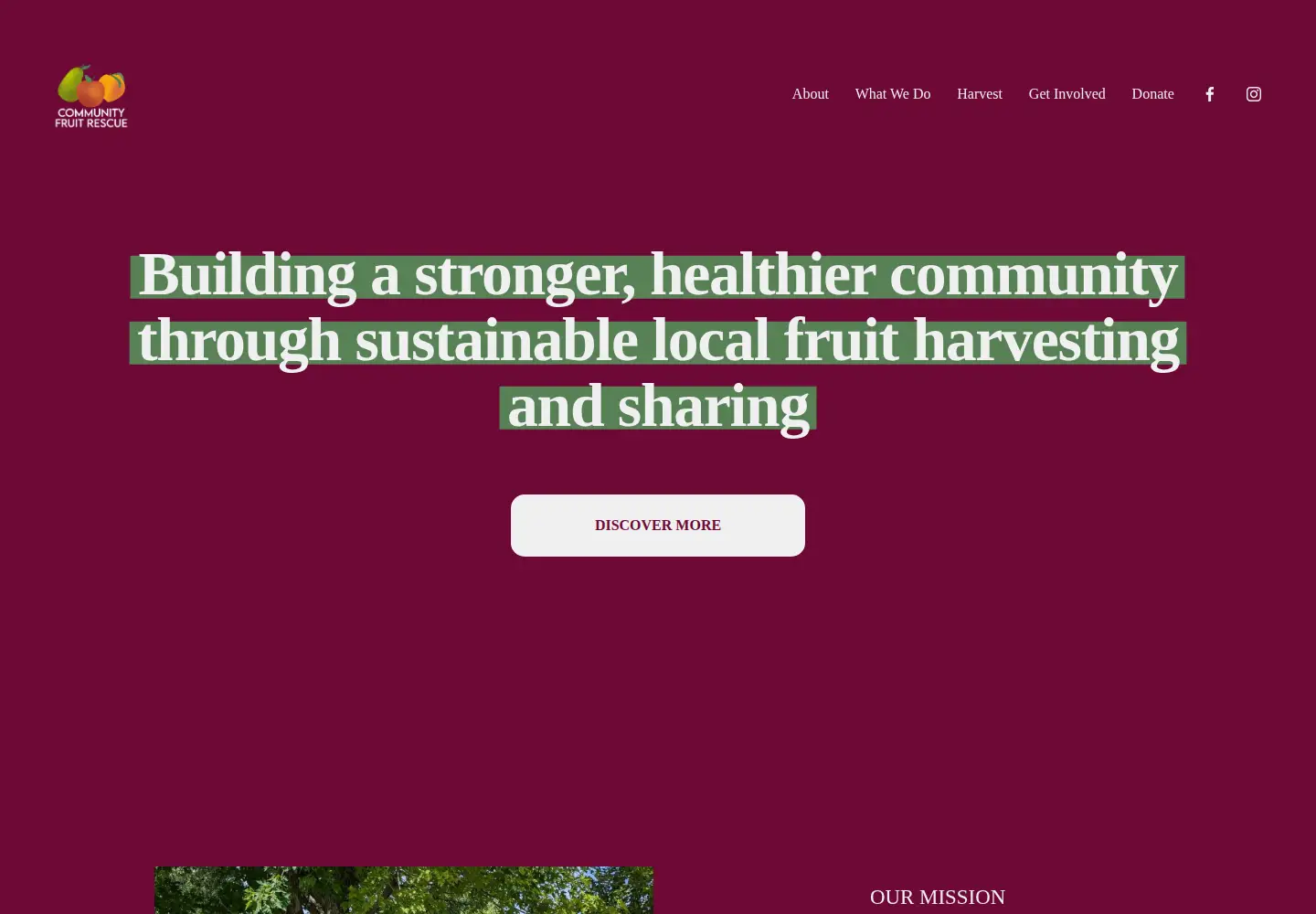 Screenshot of fruitrescue.org