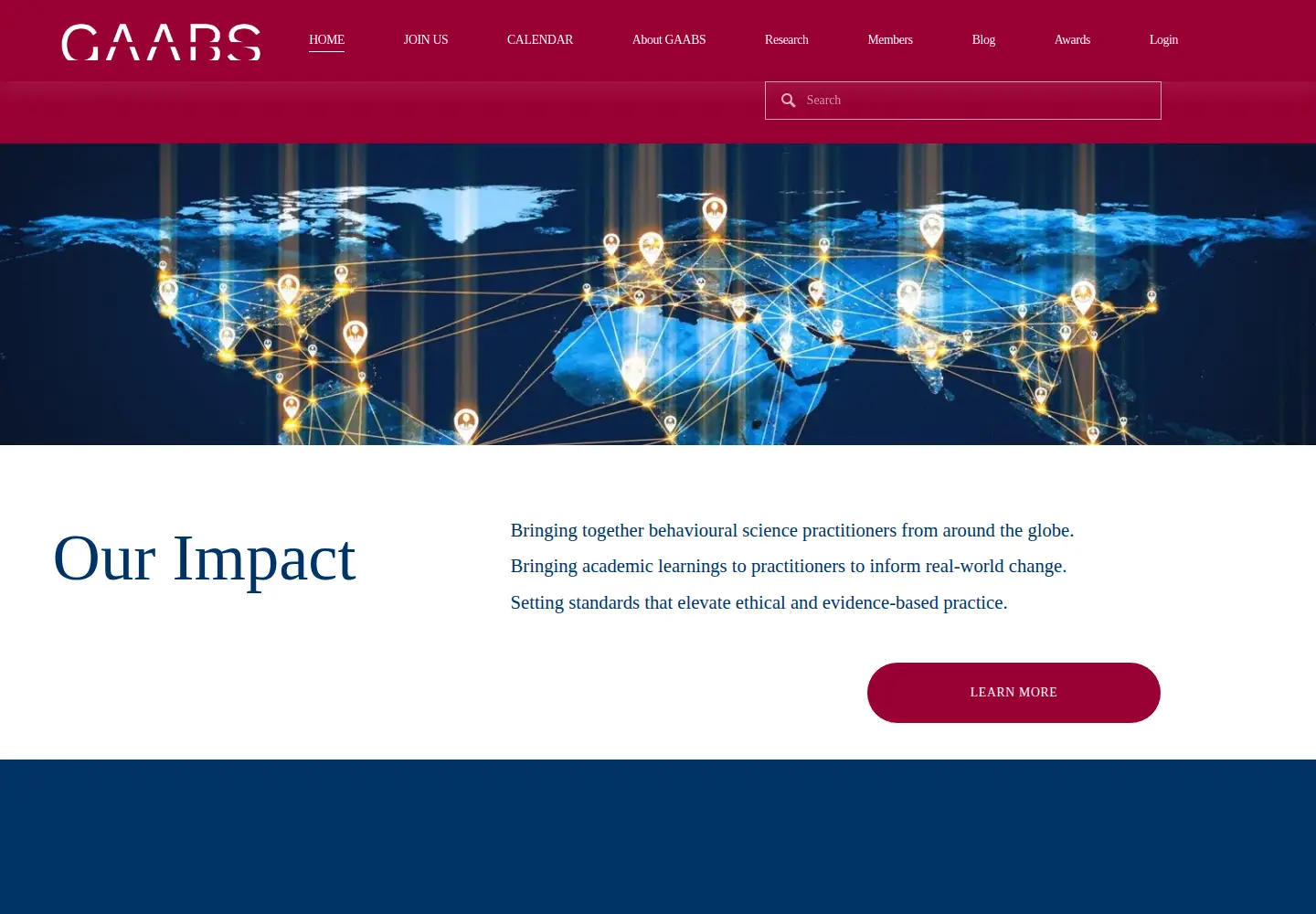 Captured homepage of gaabs.org in the current scan