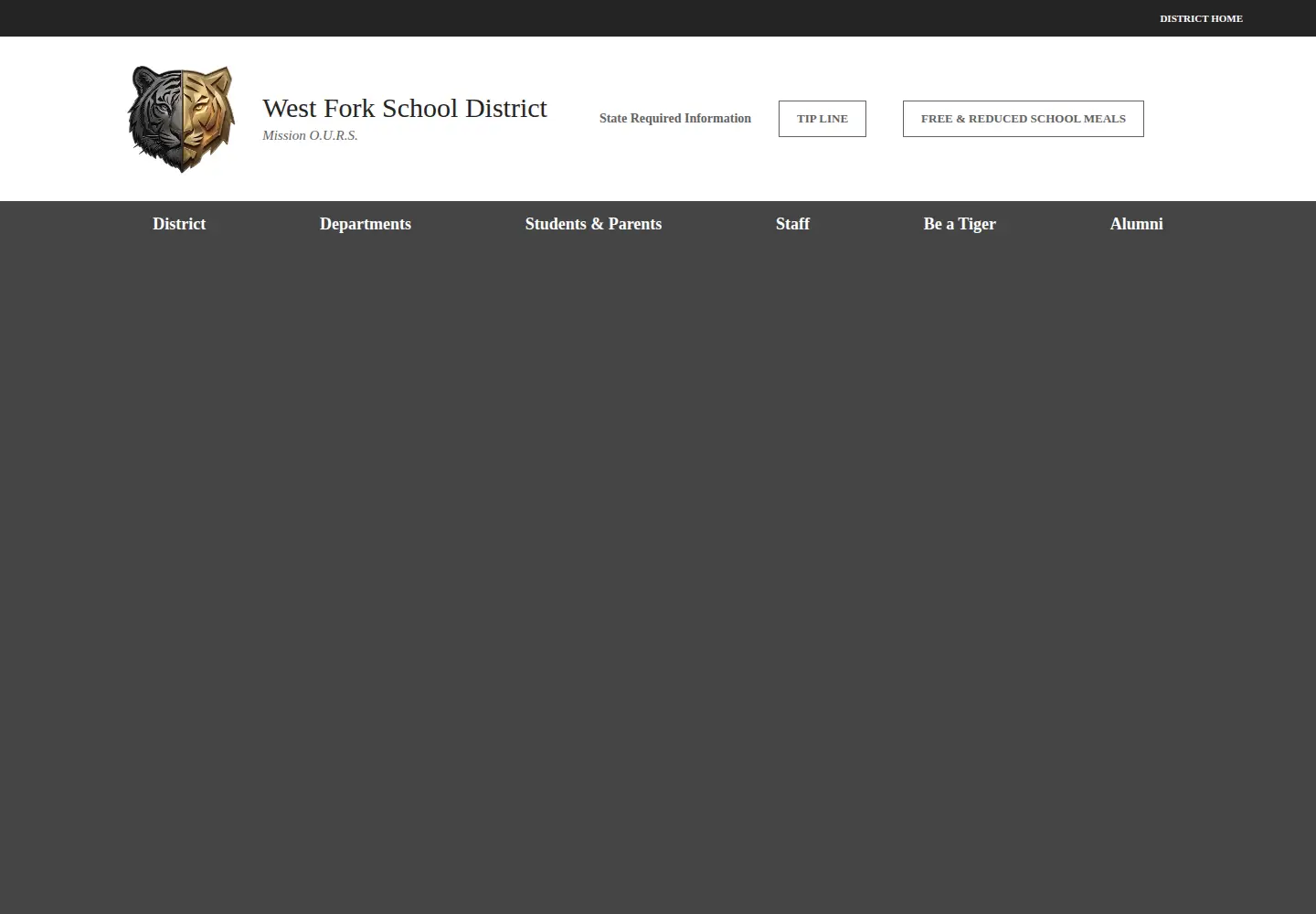 Screenshot of westforkschools.org