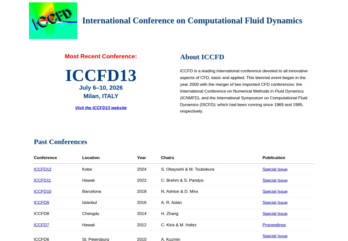 Screenshot of iccfd.org