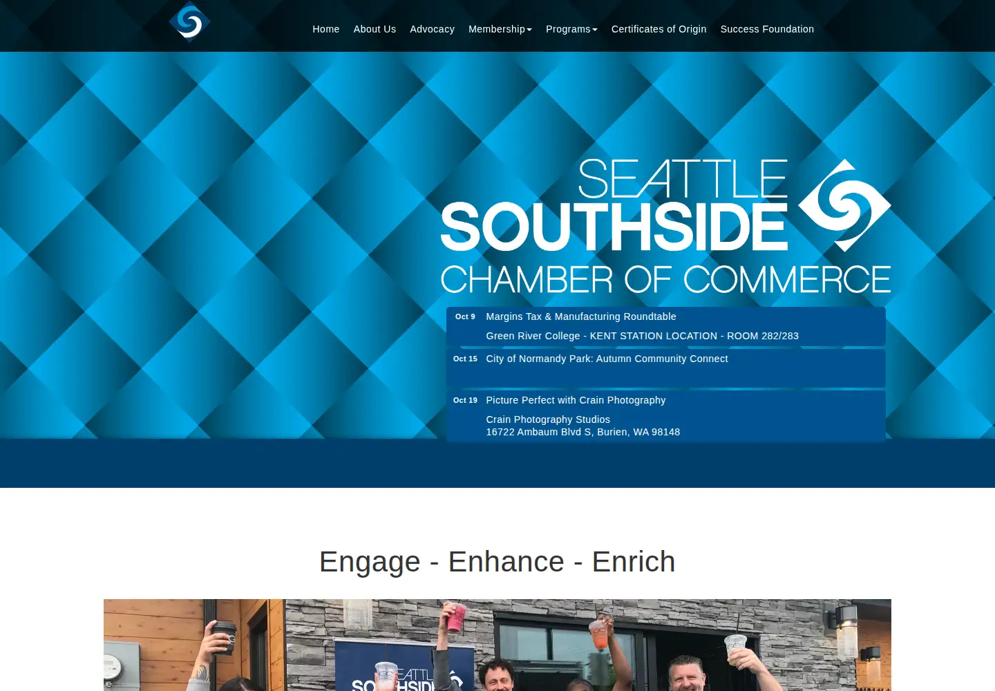 Screenshot of seattlesouthsidechamber.com
