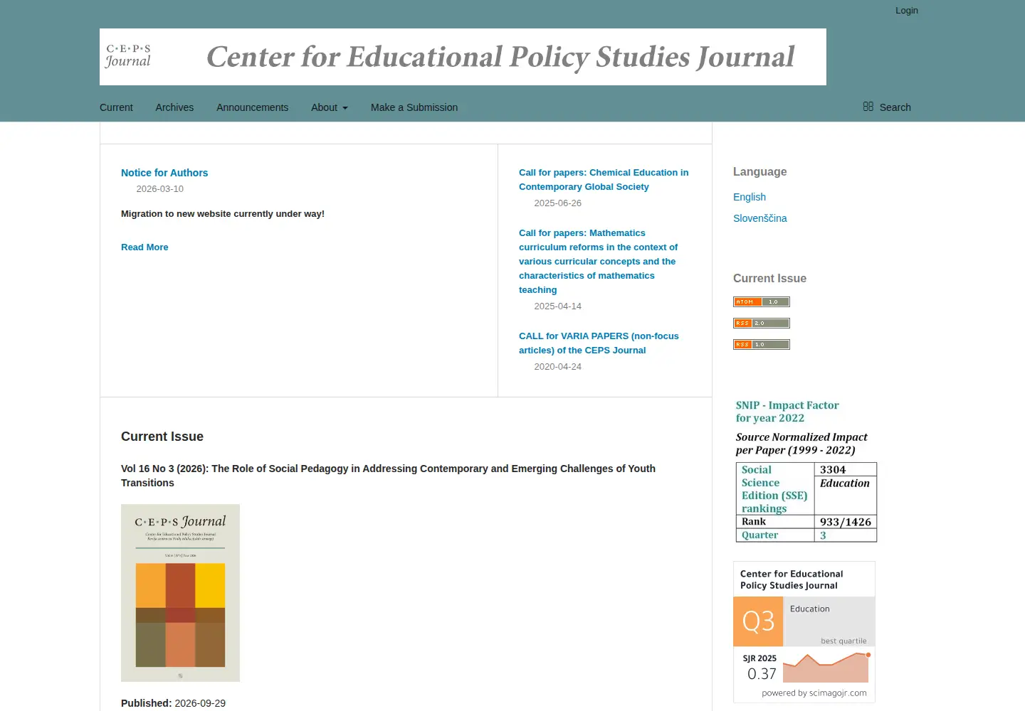 Screenshot of cepsj.si