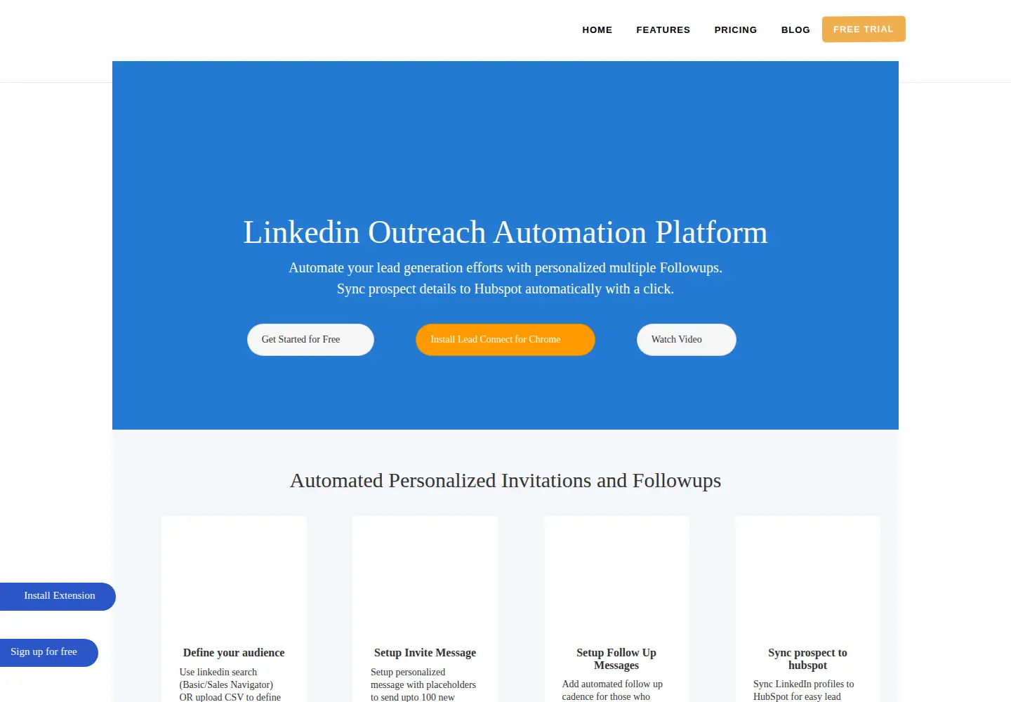 Screenshot of leadconnect.io