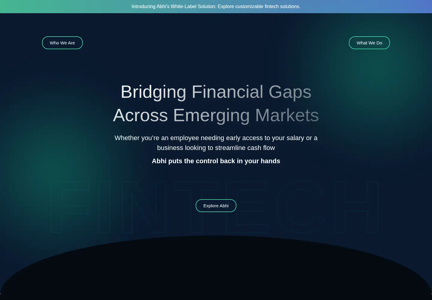 Captured homepage of abhi.co in the current scan