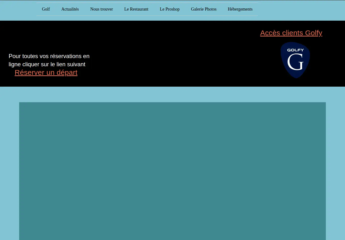 Screenshot of golfdelapreze.com