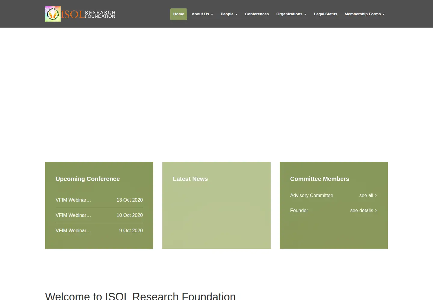 Captured homepage of isol-research.asia in the current scan