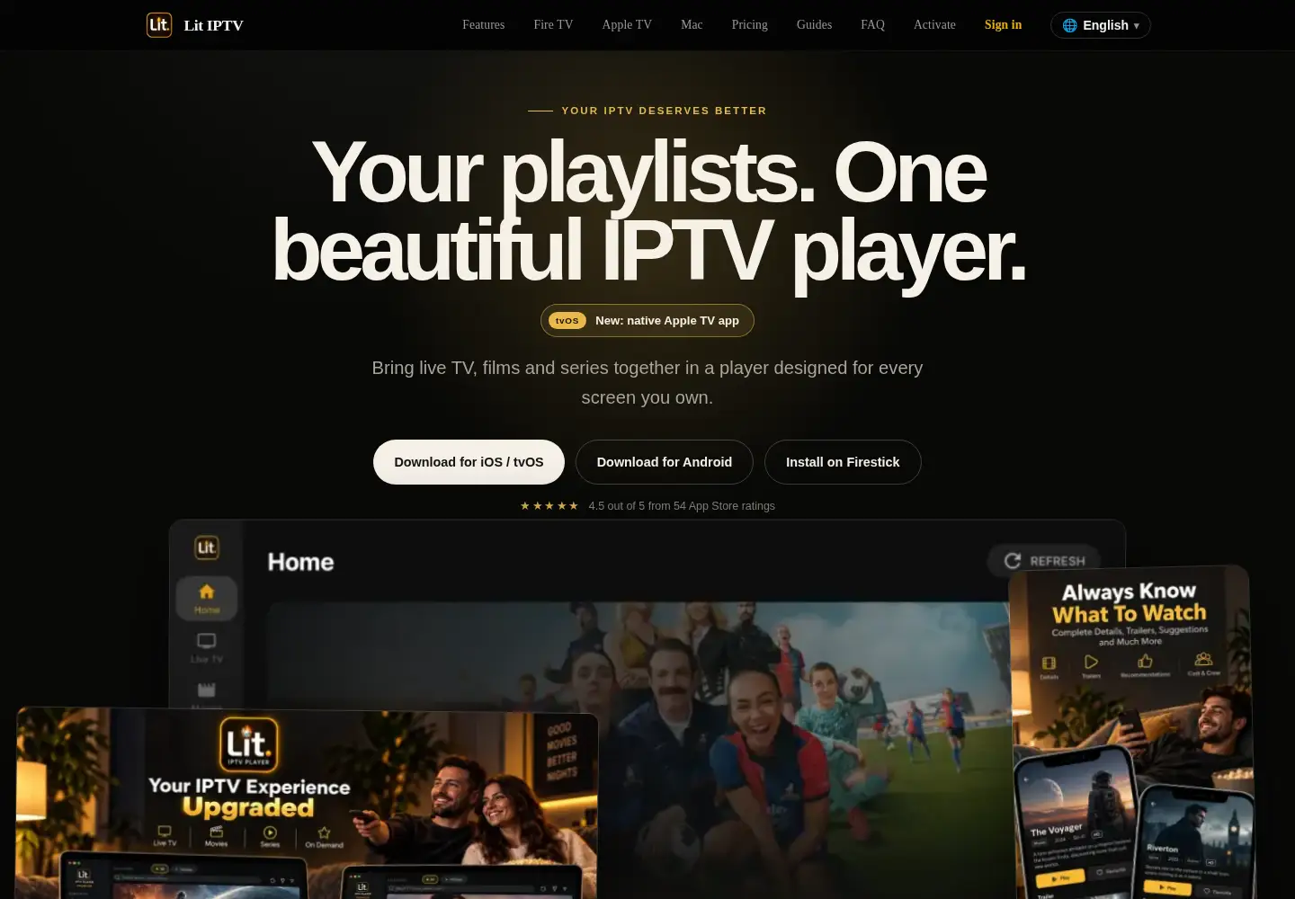 Screenshot of litiptv.com
