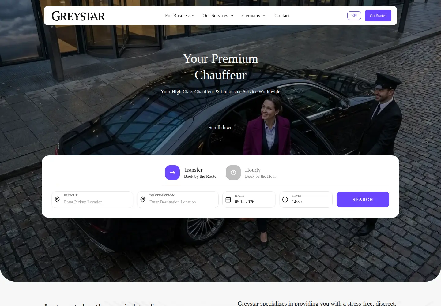 Screenshot of drivegreystar.com