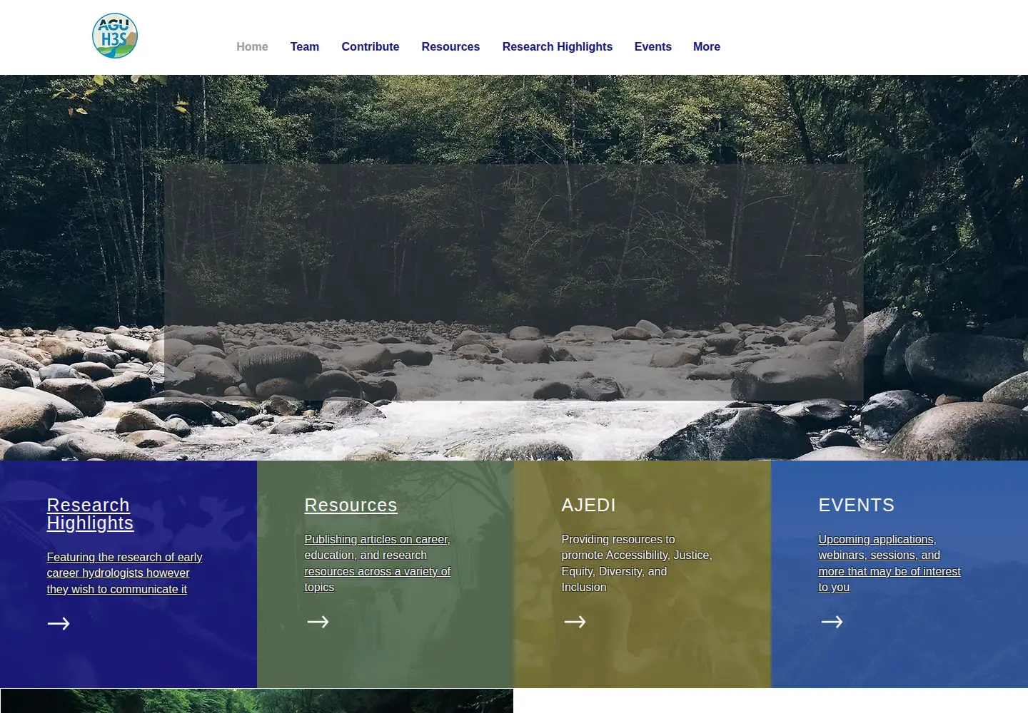 Screenshot of agu-h3s.org