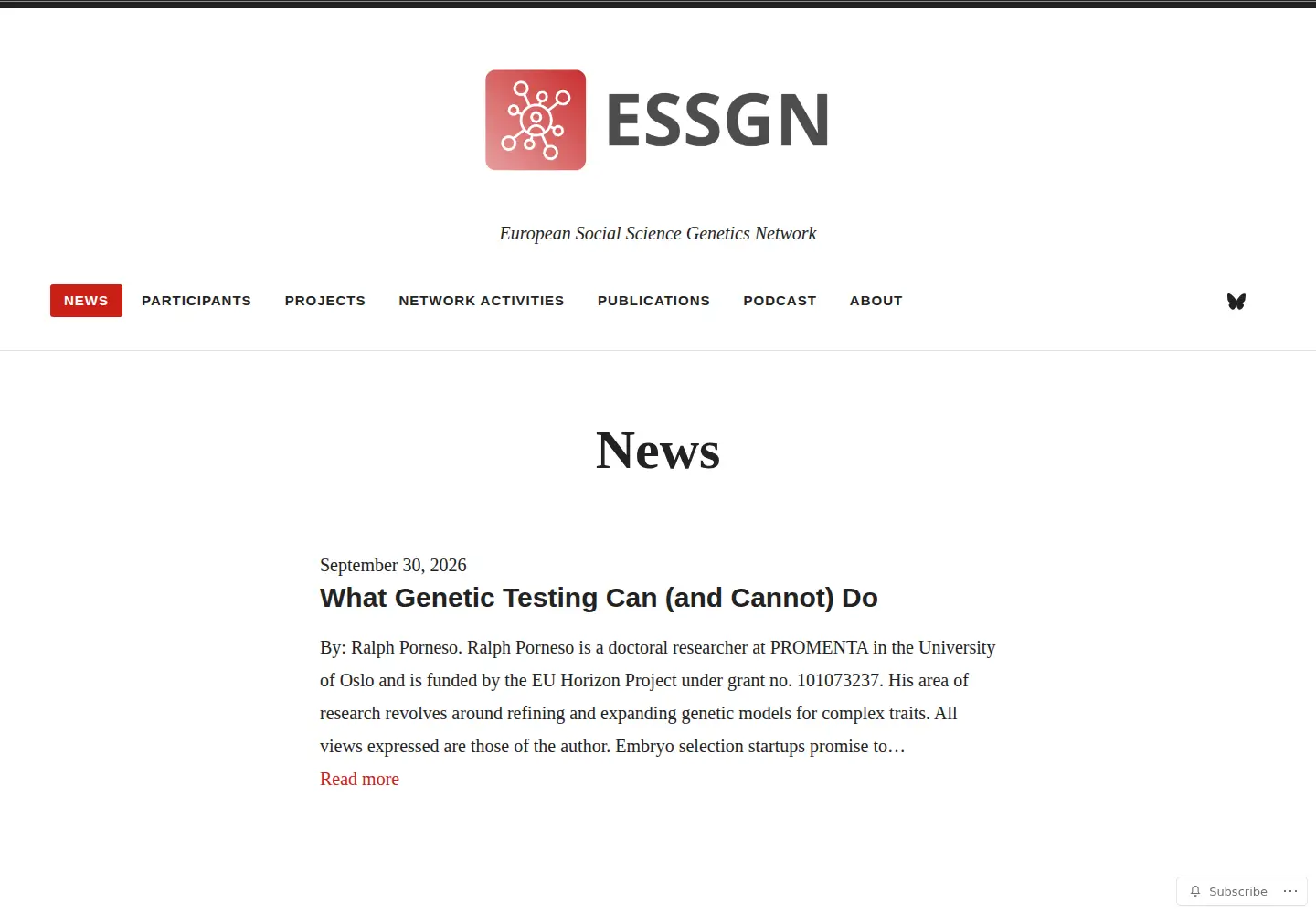 Screenshot of essgn.org