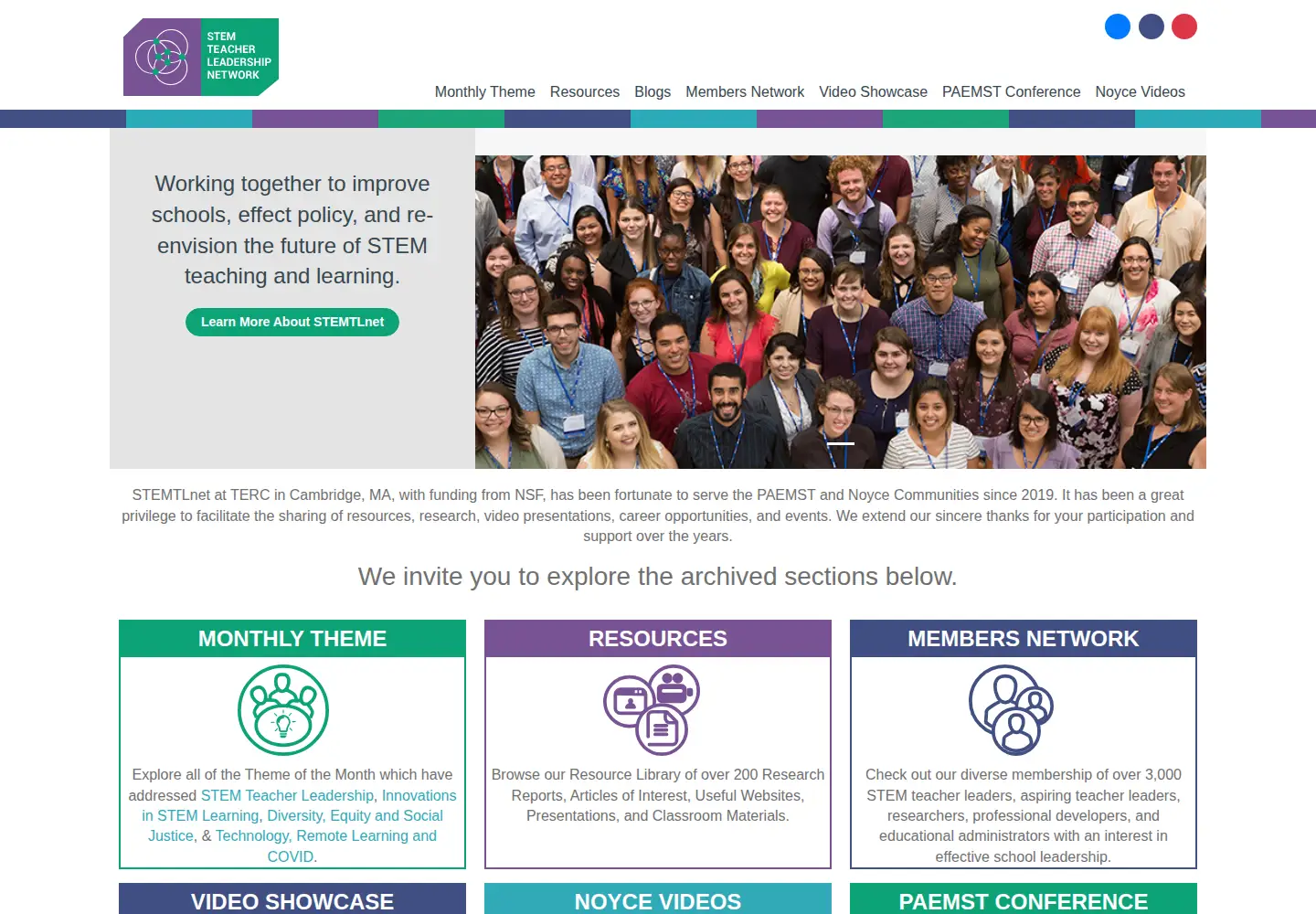 Screenshot of stemtlnet.org