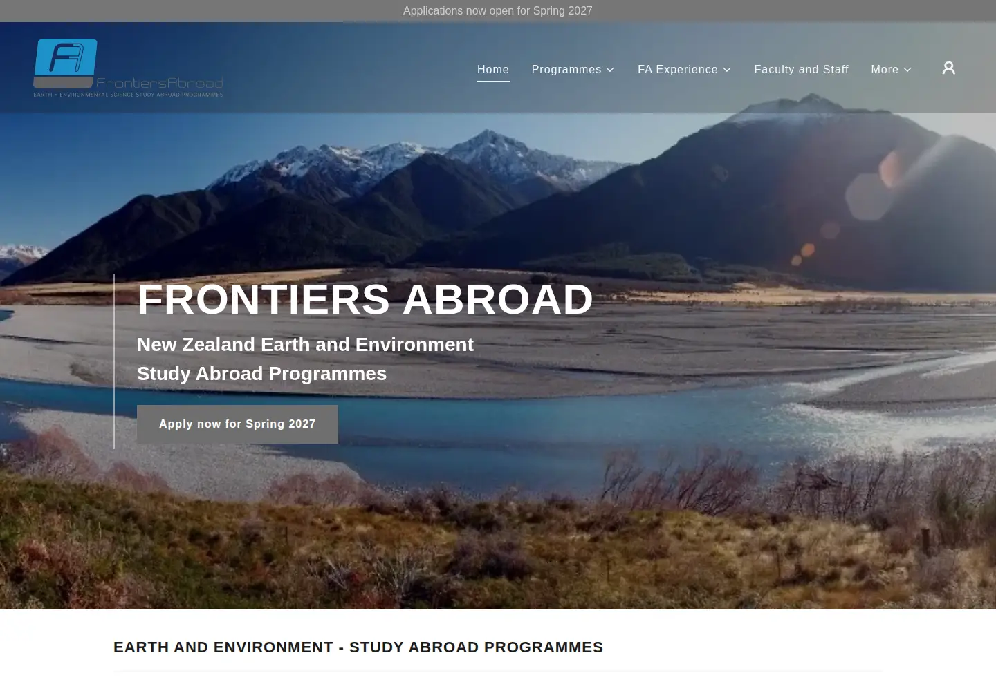 Screenshot of frontiersabroad.com