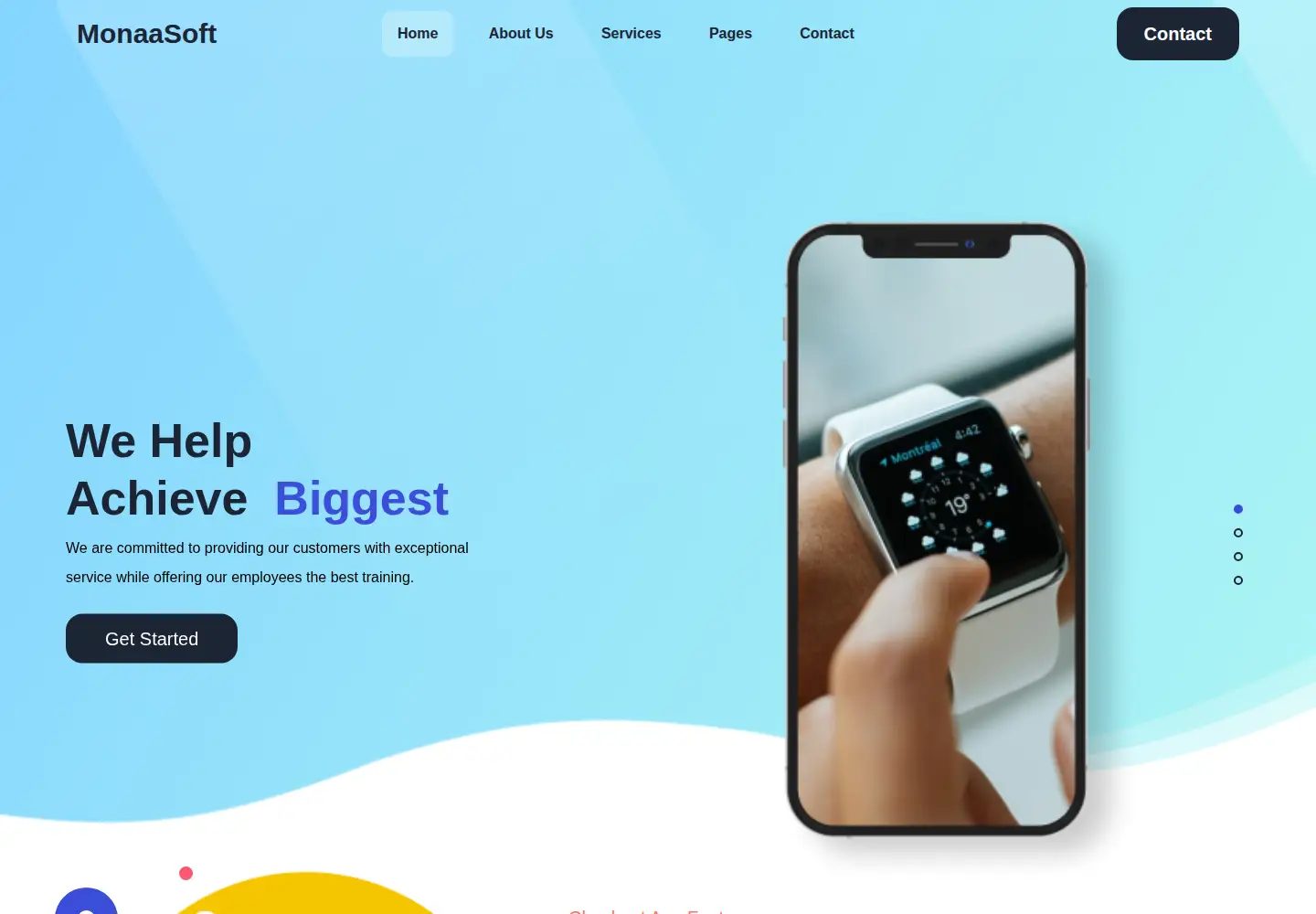 Screenshot of monaasoft.com