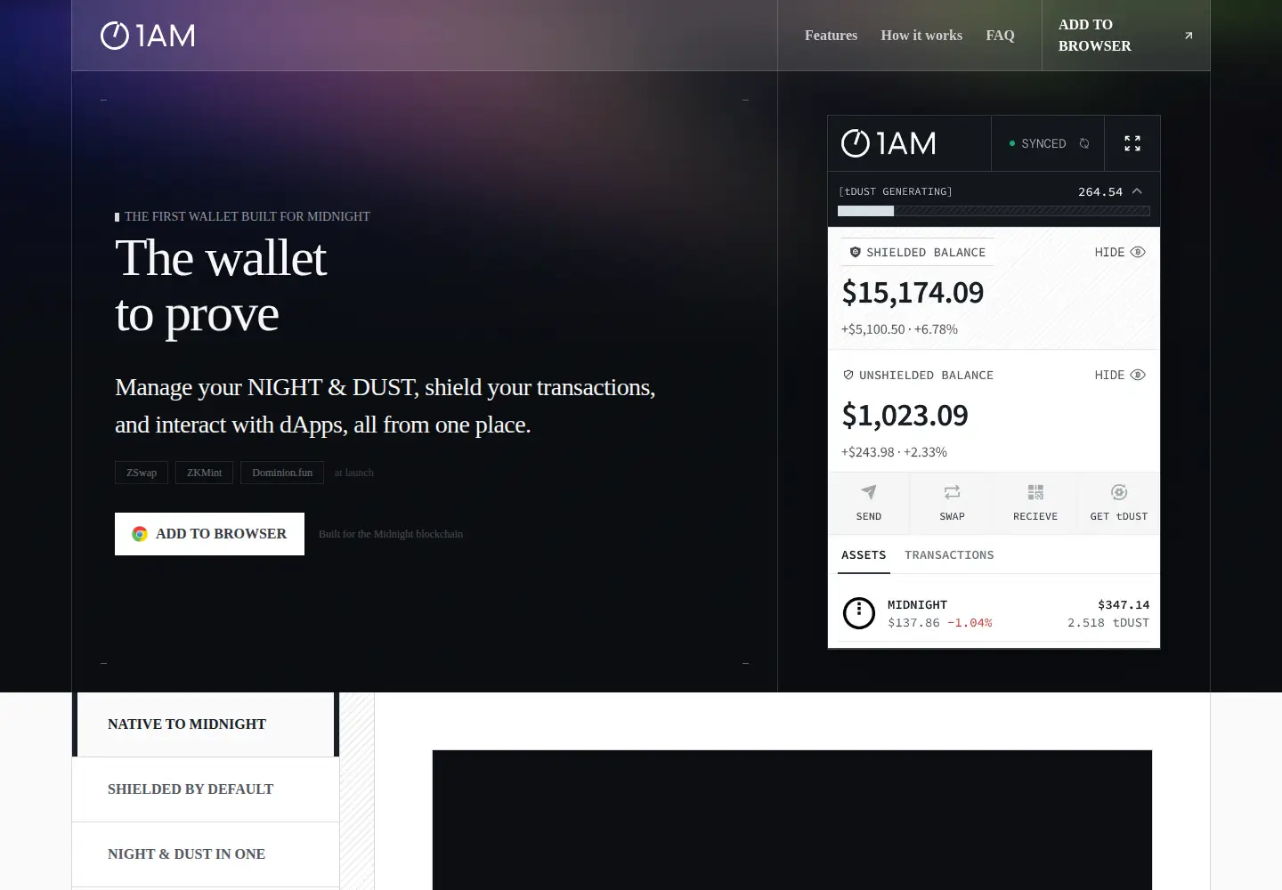 Screenshot of 1am.xyz