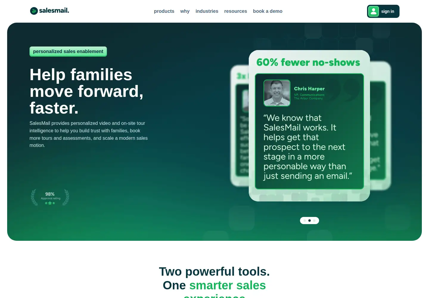Screenshot of salesmail.com