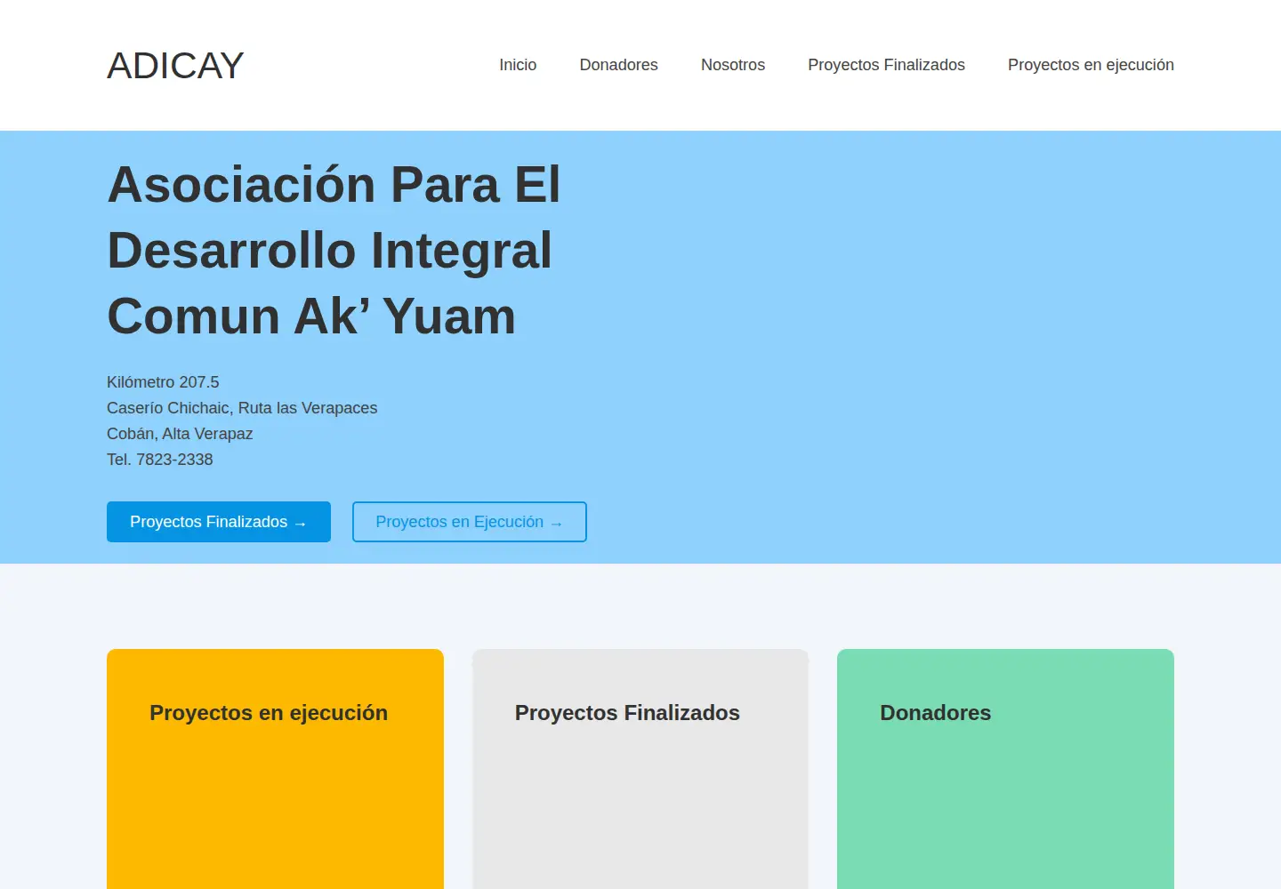 Screenshot of adicay.org