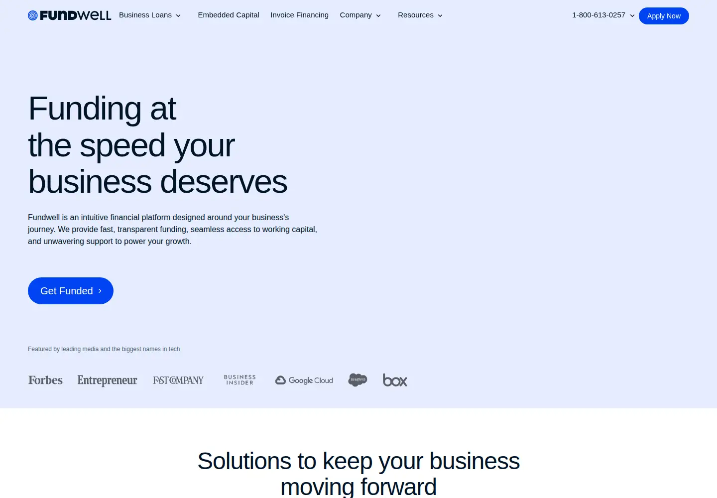 Screenshot of fundwell.com