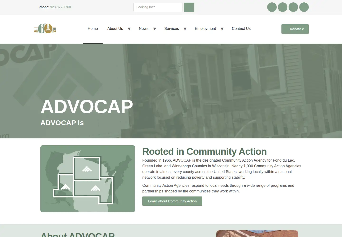 Screenshot of advocap.org