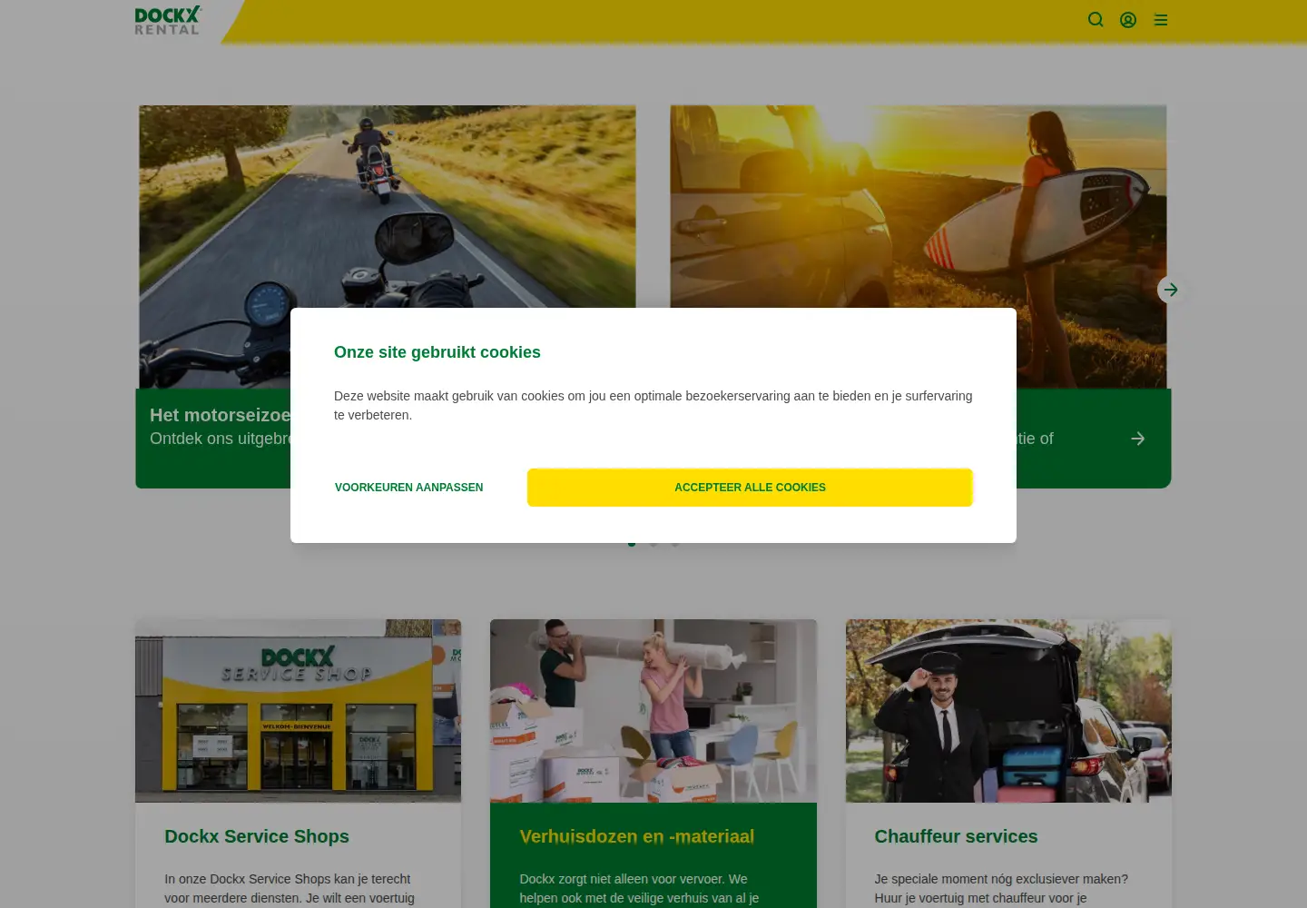 Screenshot of dockx.be